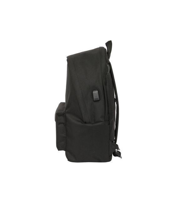 Mochila safta doble para portatil 15,6\" + usb kings league school collection 440x310x180 mm