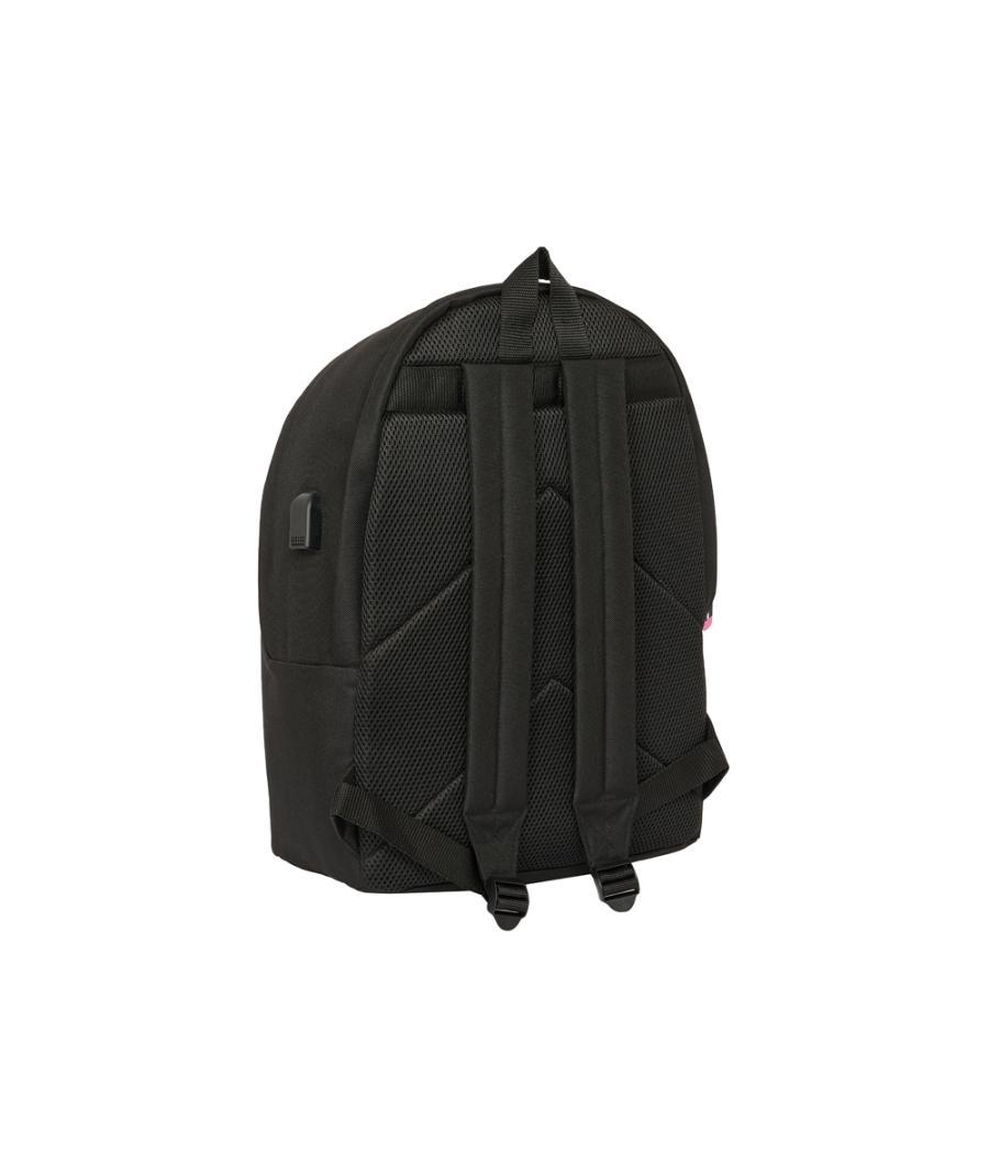 Mochila safta doble para portatil 15,6\" + usb kings league porcinos 440x310x180 mm
