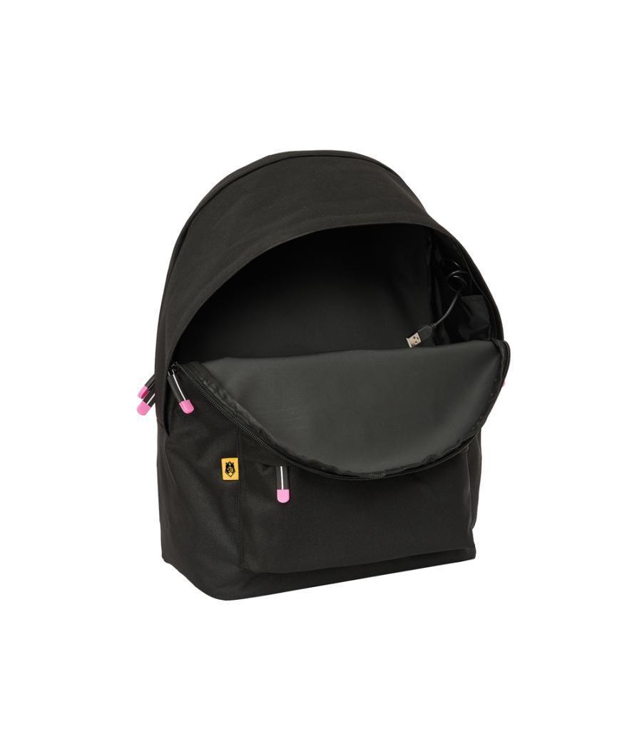 Mochila safta doble para portatil 15,6\" + usb kings league porcinos 440x310x180 mm