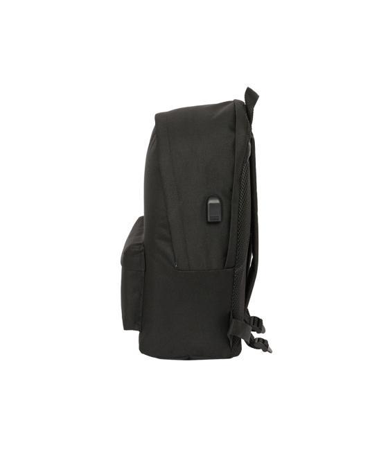Mochila safta doble para portatil 15,6\" + usb kings league el barrio 440x310x180 mm