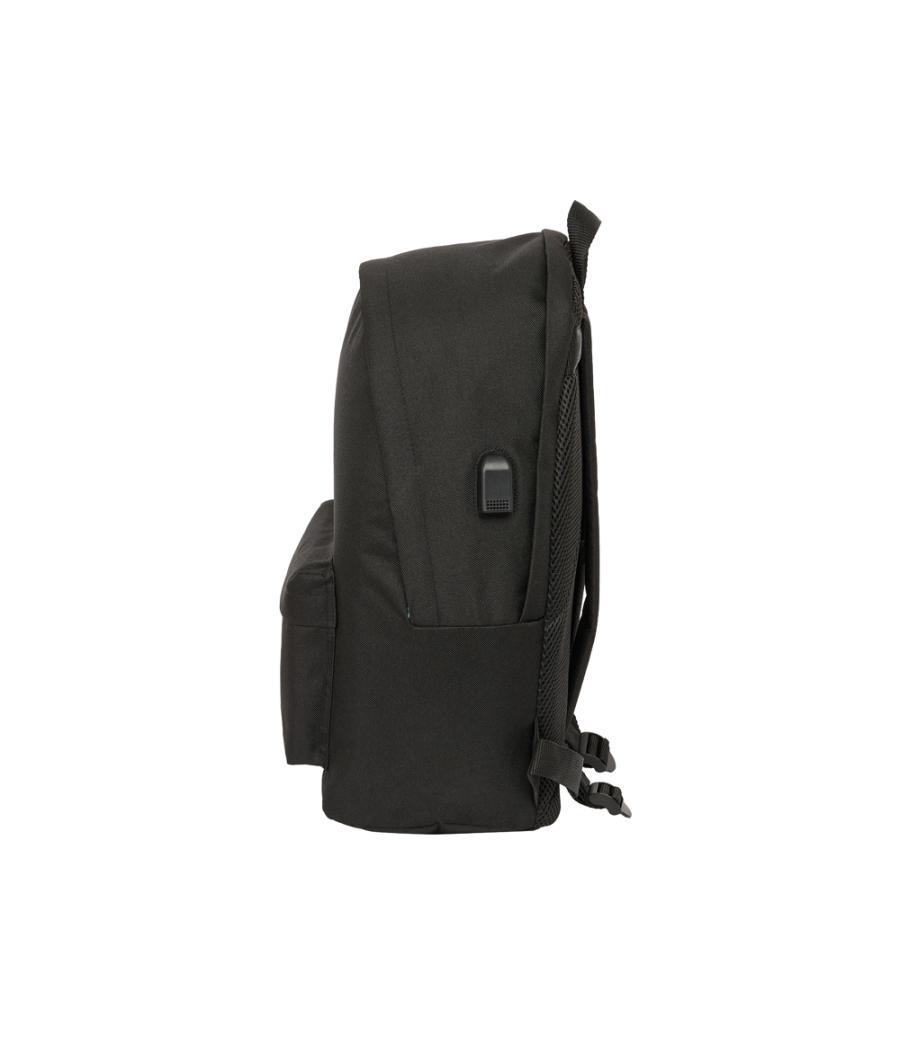 Mochila safta doble para portatil 15,6\" + usb kings league el barrio 440x310x180 mm