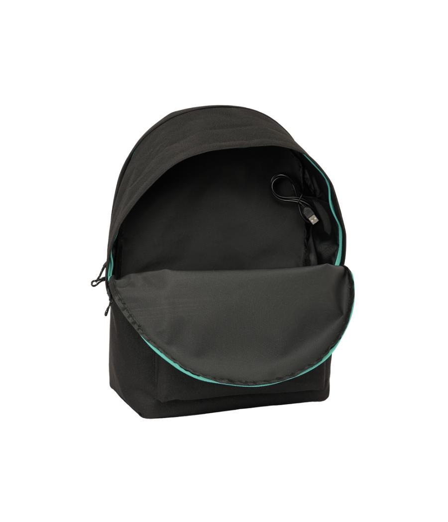 Mochila safta doble para portatil 15,6\" + usb kings league el barrio 440x310x180 mm
