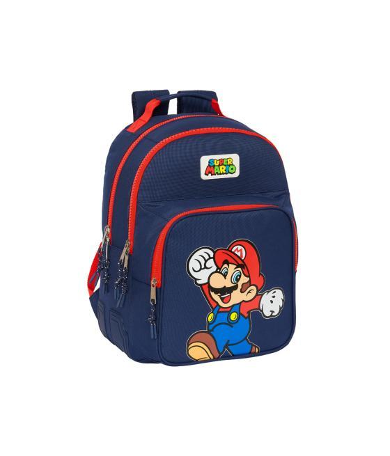 Mochila safta doble con cantóneras adaptable a carro super mario world 420x320x150 mm