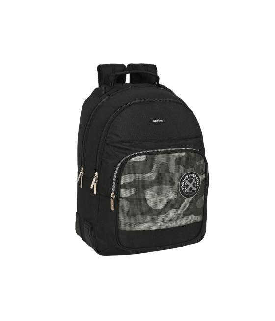 Mochila safta doble con cantóneras adaptable a carro stone 420x320x150 mm