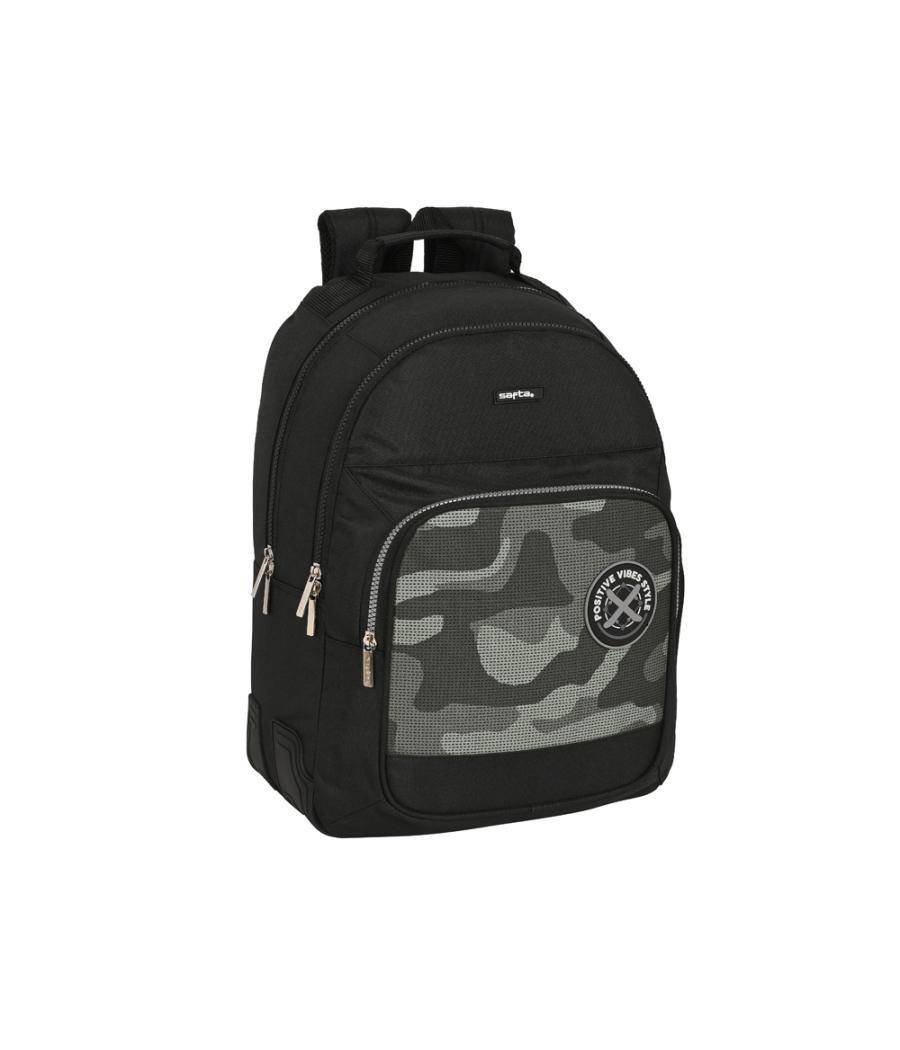 Mochila safta doble con cantóneras adaptable a carro stone 420x320x150 mm