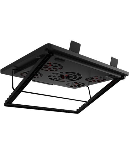 Soporte refrigerante mars gaming mnbc2 para portátiles hasta 17.3'/ iluminación led