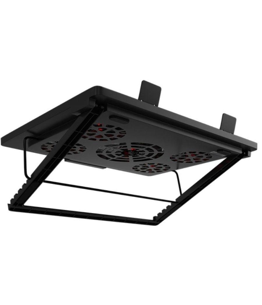 Soporte refrigerante mars gaming mnbc2 para portátiles hasta 17.3'/ iluminación led