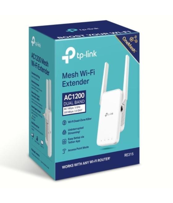Repetidor inalámbrico tp-link re315 1200mbps/ 2 antenas