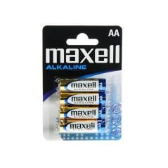 Maxell Pila Alcalina 1.5V Tipo AA Pack4 - Imagen 1
