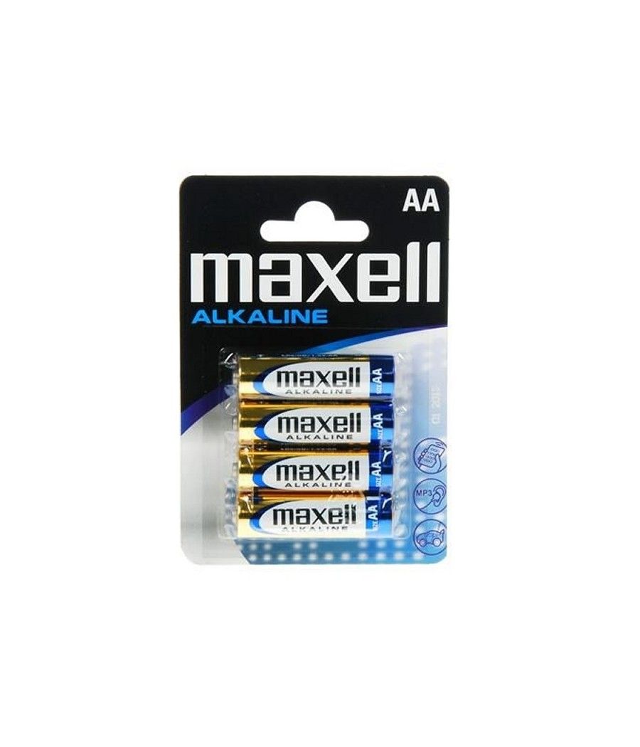 Maxell Pila Alcalina 1.5V Tipo AA Pack4 - Imagen 1