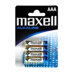 Maxell Pila Alcalina 1.5V Tipo AAA Pack4 - Imagen 1