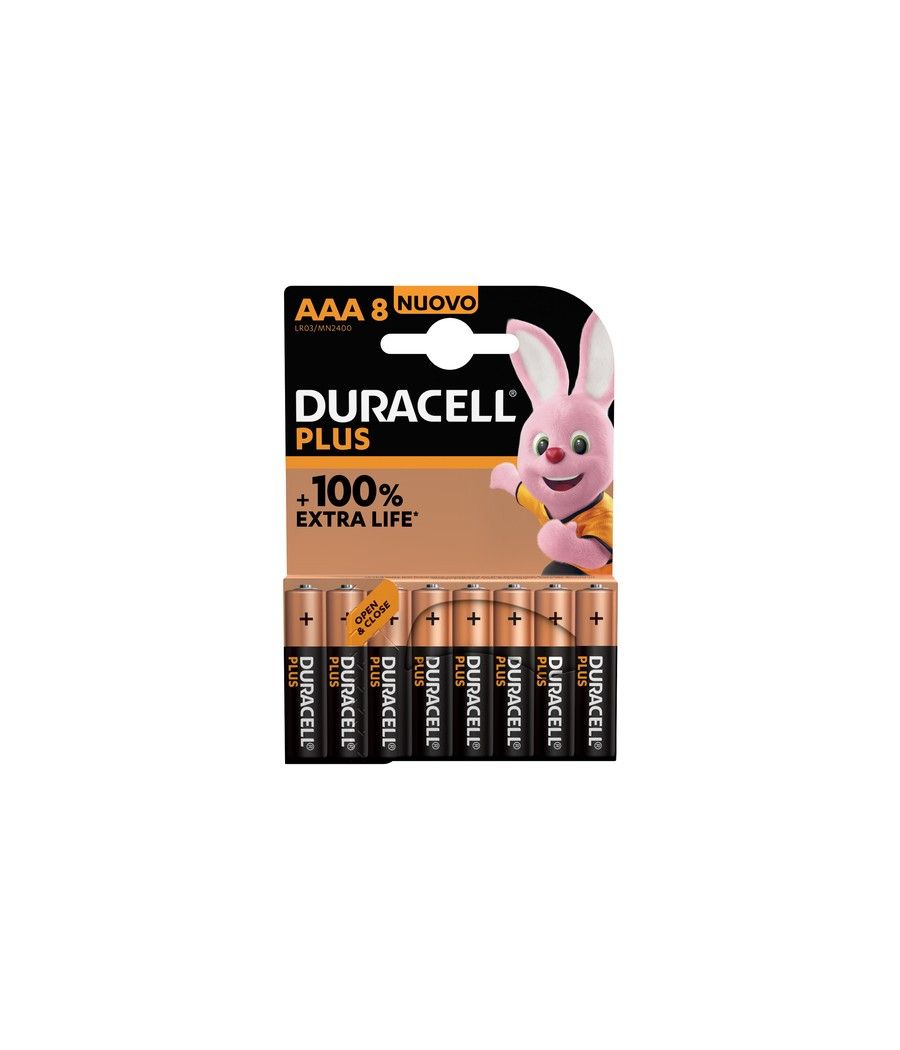 Duracell Plus Power Pila Alcalina AAA LR03 Pack 8 - Imagen 1