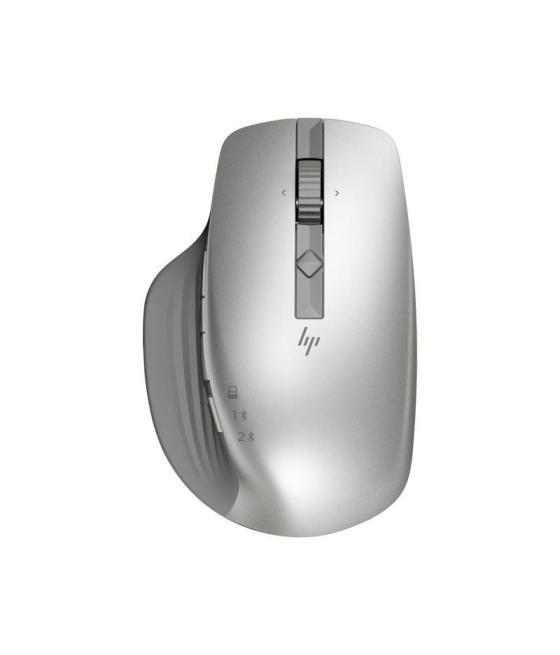 Ratón inalámbrico por bluetooth hp 930 creator/ batería recargable/ hasta 4000 dpi/ plata