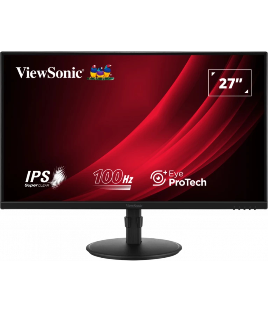 Monitor viewsonic 27" fhd ips led vga hdmi dp multi ergonomic