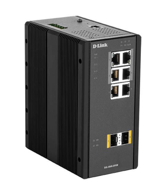D-Link DIS‑300G‑8PSW Gestionado L2 Gigabit Ethernet (10/100/1000) Energía sobre Ethernet (PoE) Negro