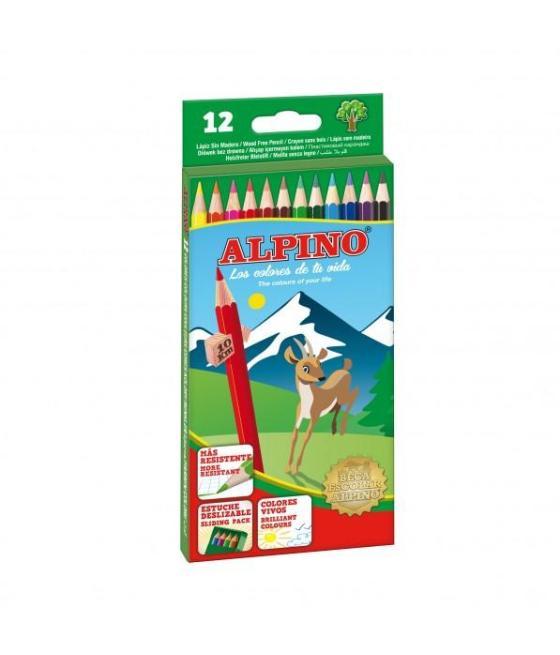 Alpino lápices de colores 175mm c/surtidos estuche 12 ud