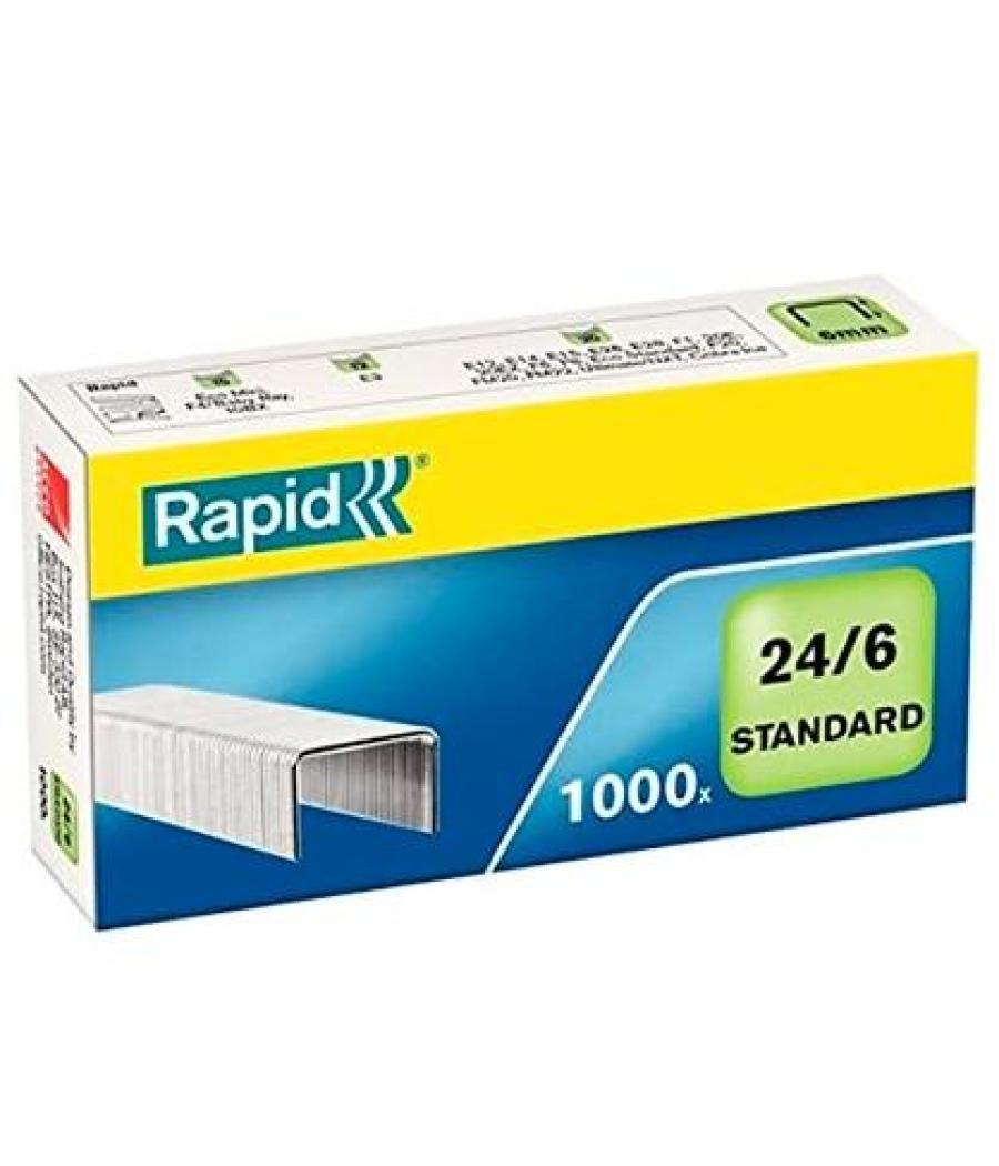 Rapid grapas estándar 24/6 galvanizadas -caja de 1000