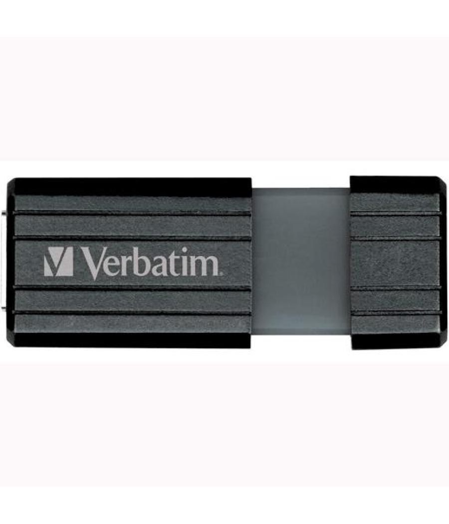 Verbatim pendrive store'n'go pinstripe 8gb hi-speed retráctil usb 2.0 negro