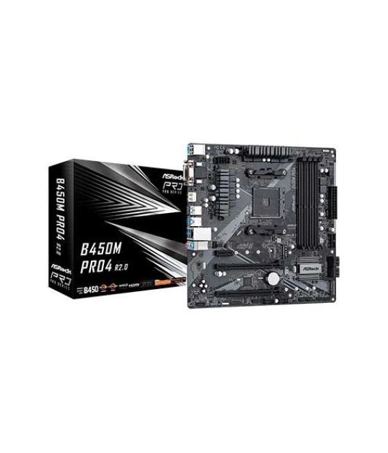 Placa base asrock am4 b450m pro4 r2.0