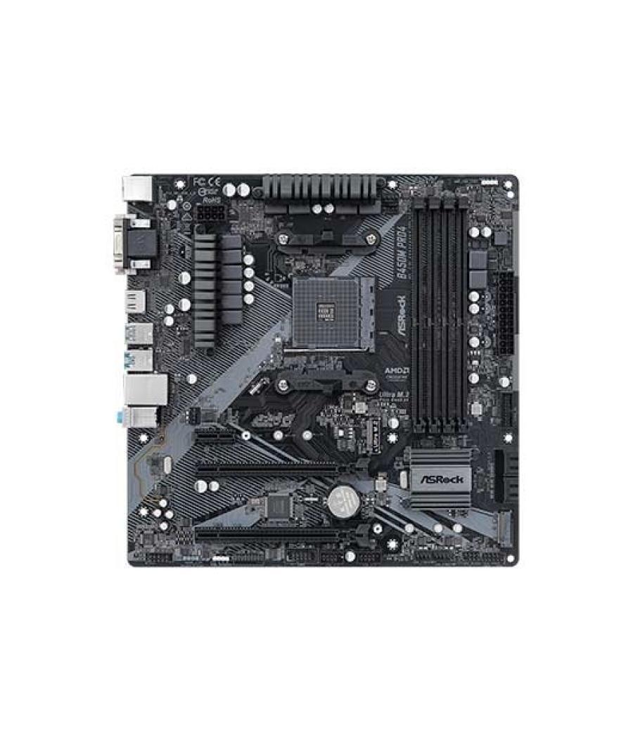 Placa base asrock am4 b450m pro4 r2.0