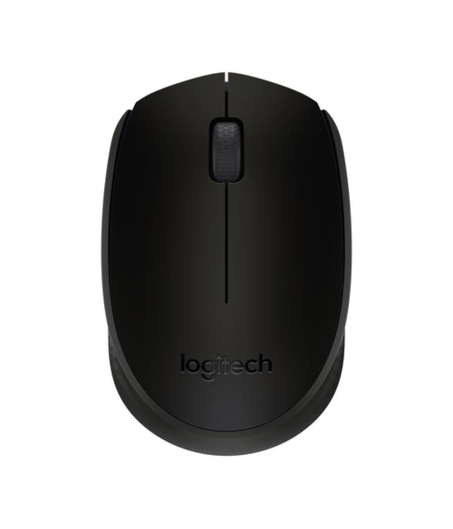 Logitech wireless mouse b170 - ratón - inalámbrico - 2.4 ghz - nano receptor inalámbrico usb - negro