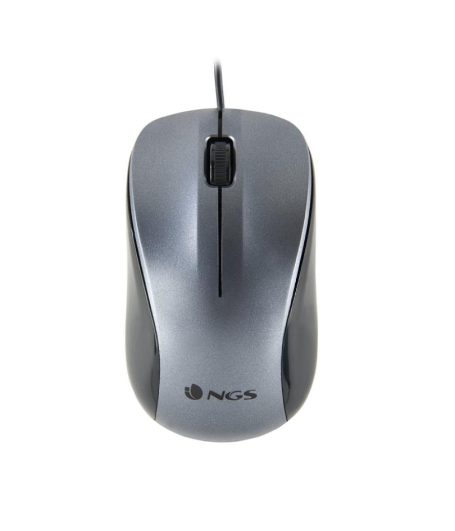 Ngs ratón óptico wired gray