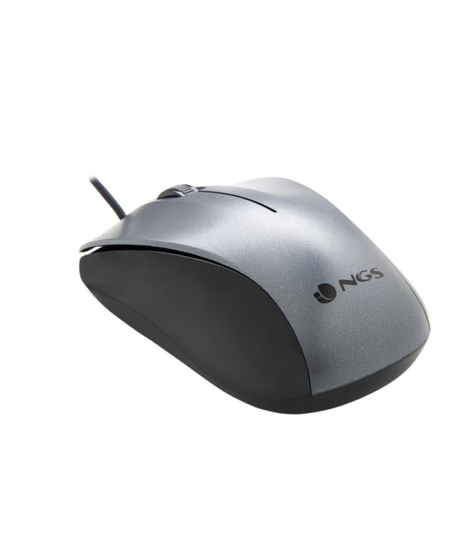 Ngs ratón óptico wired gray