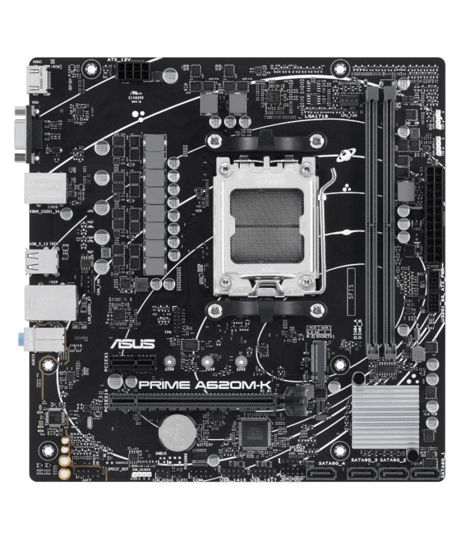 Placa base asus prime a620m-k socket am5/ micro atx