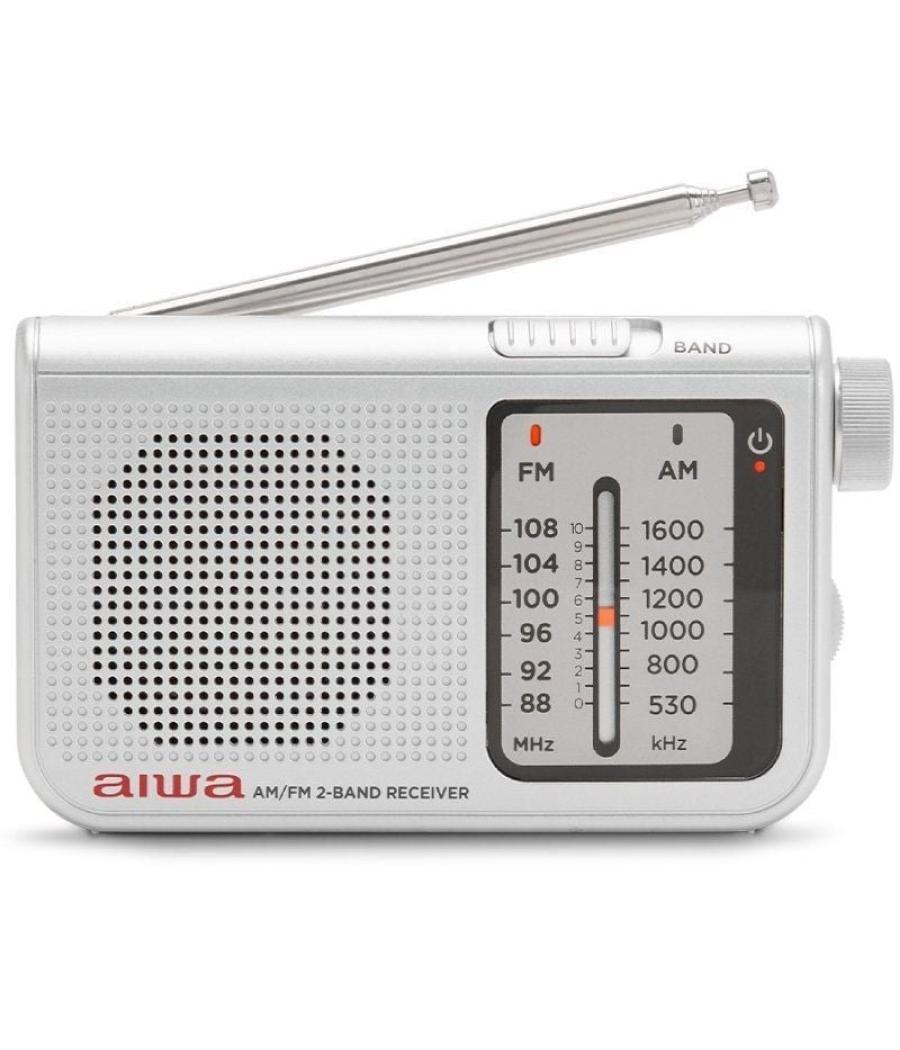 Radio portátil aiwa rs-55sl/ plata