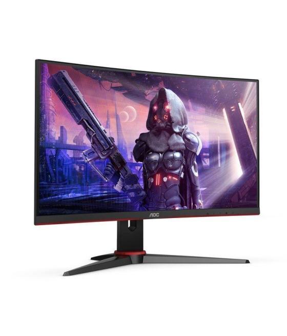 Monitor gaming curvo aoc c24g2ae 23.6'/ full hd/ 1ms/ 165hz/ va/ multimedia/ negro