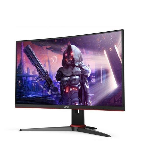 Monitor gaming curvo aoc c24g2ae 23.6'/ full hd/ 1ms/ 165hz/ va/ multimedia/ negro