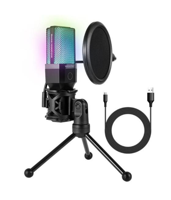 Micrófono woxter mic studio 65 rgb/ usb 2.0