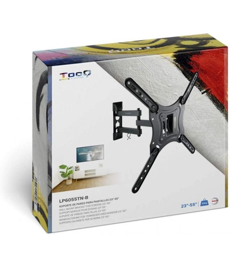 Soporte de pared orientable / inclinable tooq lp6055tn-b para tv de 23-55'/ hasta 30kg