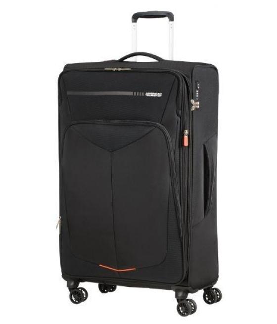 American tourister maleta summer funk 4 ruedas expandible 230x400x550 mm negro