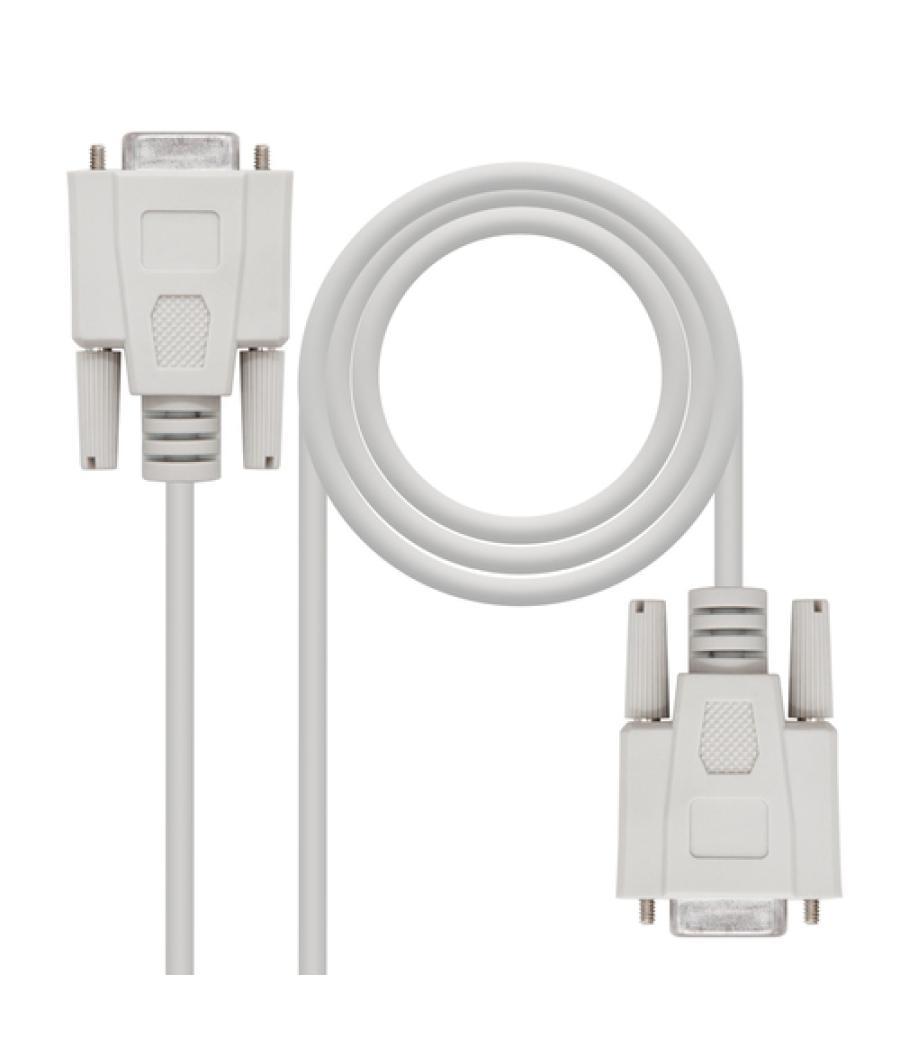 Nanocable - cable serie null modem db9/h a db9/h 1.8m