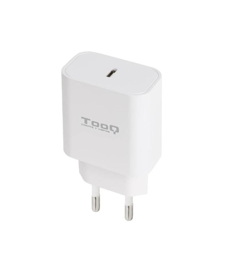 Tooq cargador pared usb-c pd3.0 20w blanco