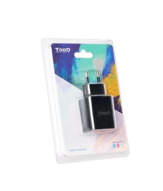 Tooq cargador pared usb-c pd3.0 20w negro