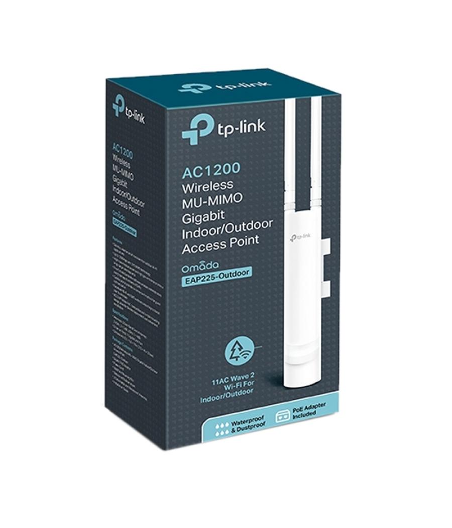 Tp-link eap225-outdoor punto acceso ac1200 poe
