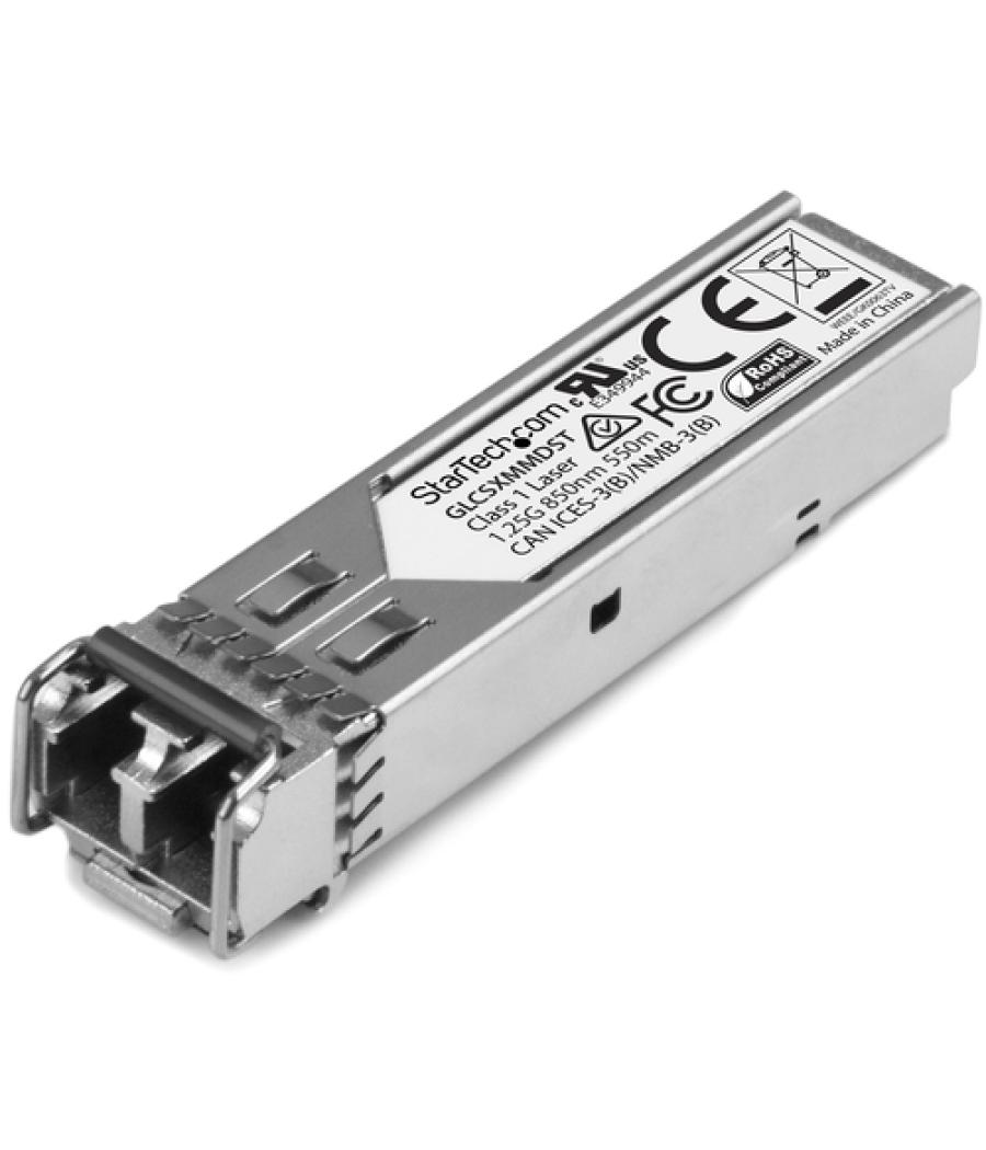 StarTech.com Módulo Tranceptor SFP compatible con Cisco GLC-SX-MMD - 1000BASE-SX - Multimodo 1GbE - SFP Ethernet Gigabit 1GE - L