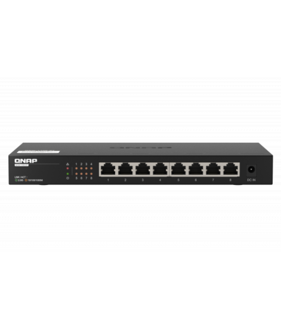 Qnap qsw-1108-8t switch no administrado 2.5g ethernet (100/1000/2500) negro