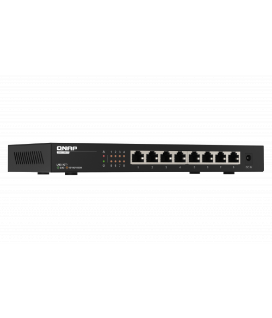 Qnap qsw-1108-8t switch no administrado 2.5g ethernet (100/1000/2500) negro