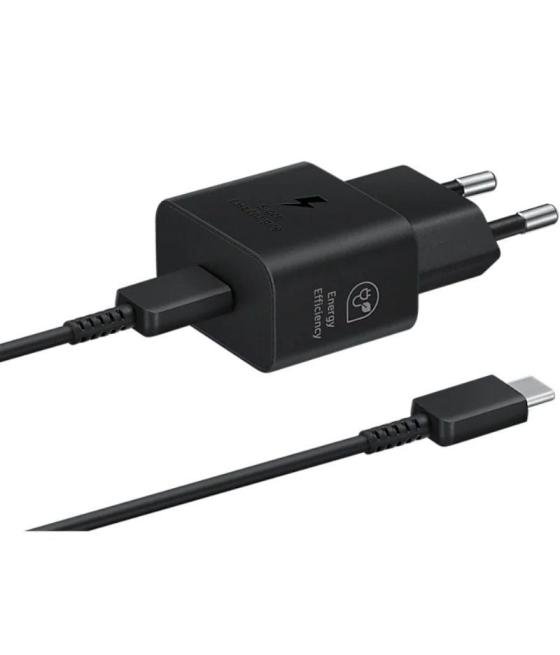 Cargador de pared samsung ep-t2510xbegeu/ 1xusb tipo-c + cable usb tipo-c/ 25w