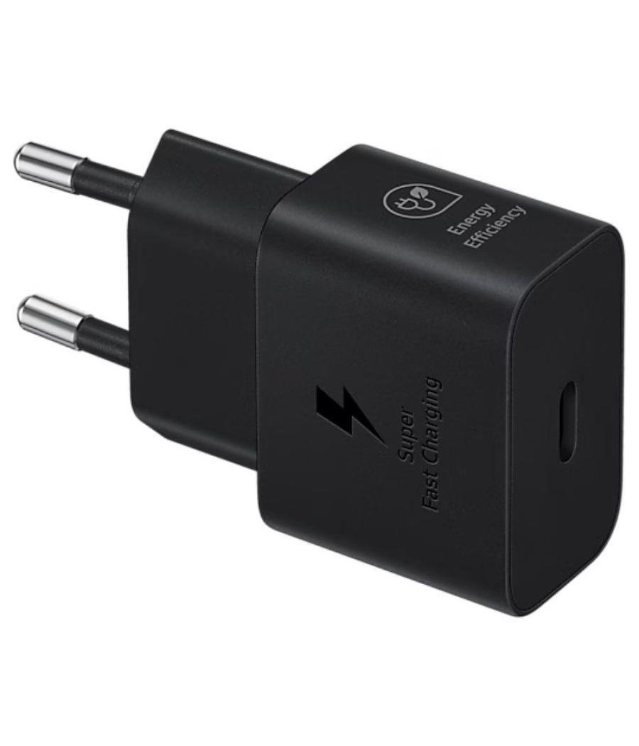 Cargador de pared samsung ep-t2510xbegeu/ 1xusb tipo-c + cable usb tipo-c/ 25w