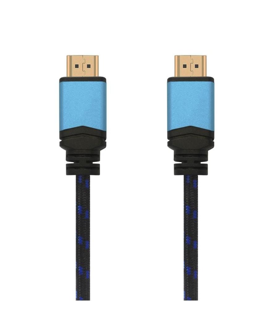 Cable hdmi 2.0 4k aisens a120-0356 v2/ hdmi macho - hdmi macho/ hasta 10w/ 2250mbps/ 1m/ negro/ azul