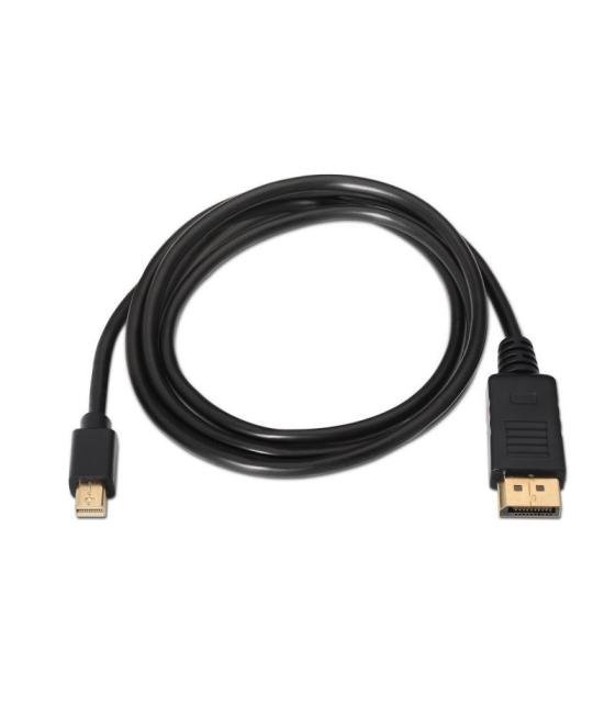 Cable mini displayport aisens a124-0131/ displayport macho - mini displayport macho/ hasta 5w/ 2300mbps/ 2m/ negro