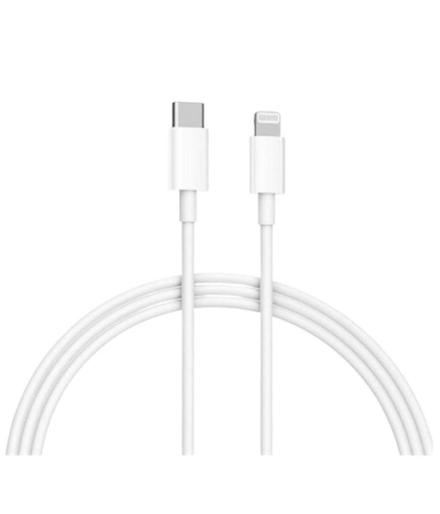 Cable usb 2.0 tipo-c lightning xiaomi bhr4421gl/ usb tipo-c macho - lightning macho/ 1m/ blanco