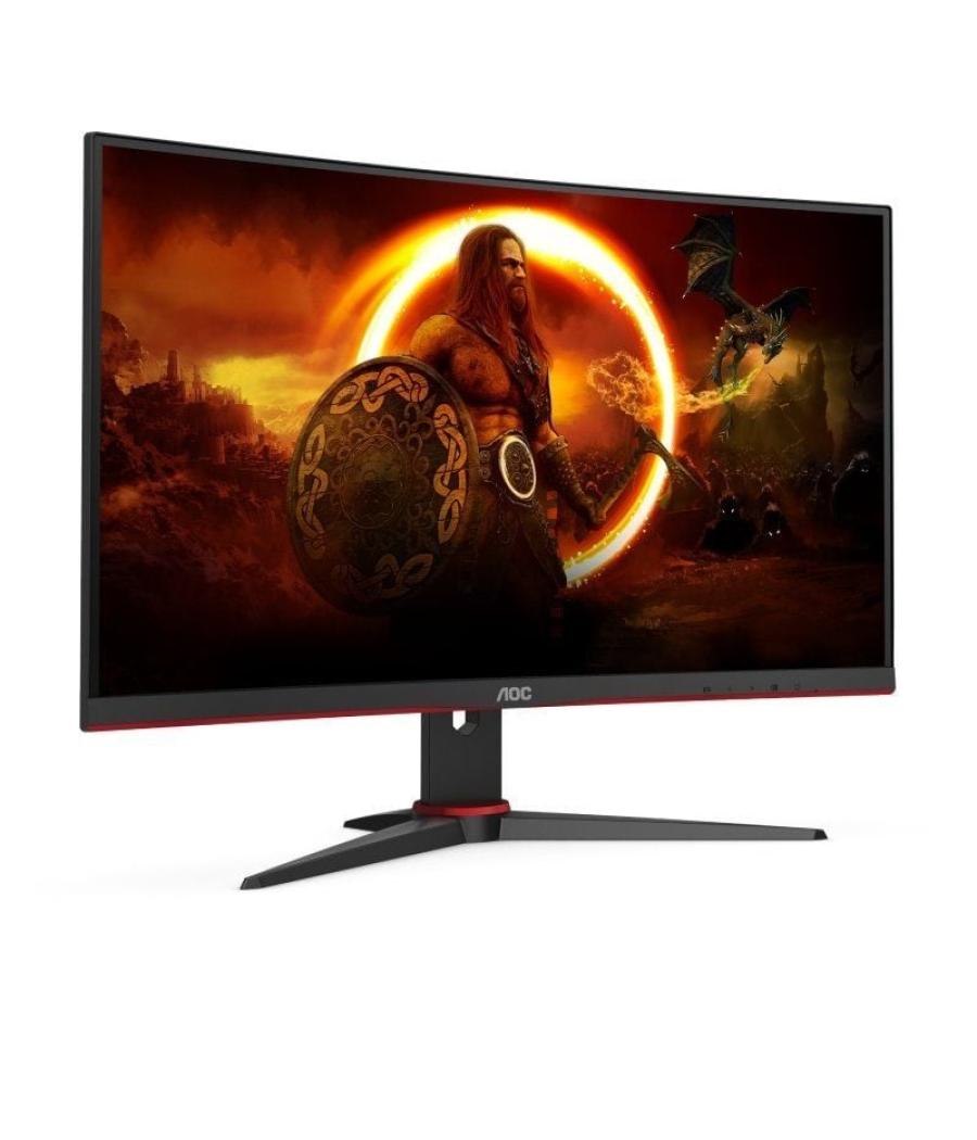 Monitor gaming curvo aoc c27g2ze/bk 27'/ full hd/ 1ms/ 240hz/ va/ negro y rojo