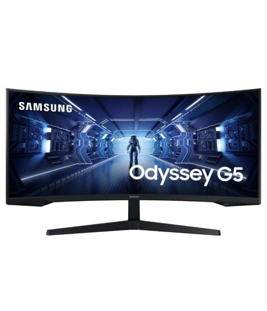 Monitor gaming ultrapanorámico curvo samsung odyssey g5 lc34g55twwp 34'/ uwqhd/ 1ms/ 165hz/ va/ negro