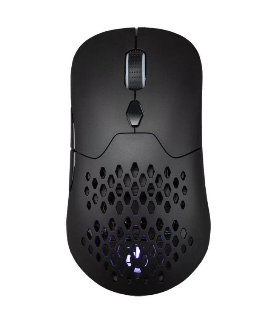 Ratón gaming inalámbrico hiditec gx30 pro wireless/ batería recargable/ hasta 26000 dpi