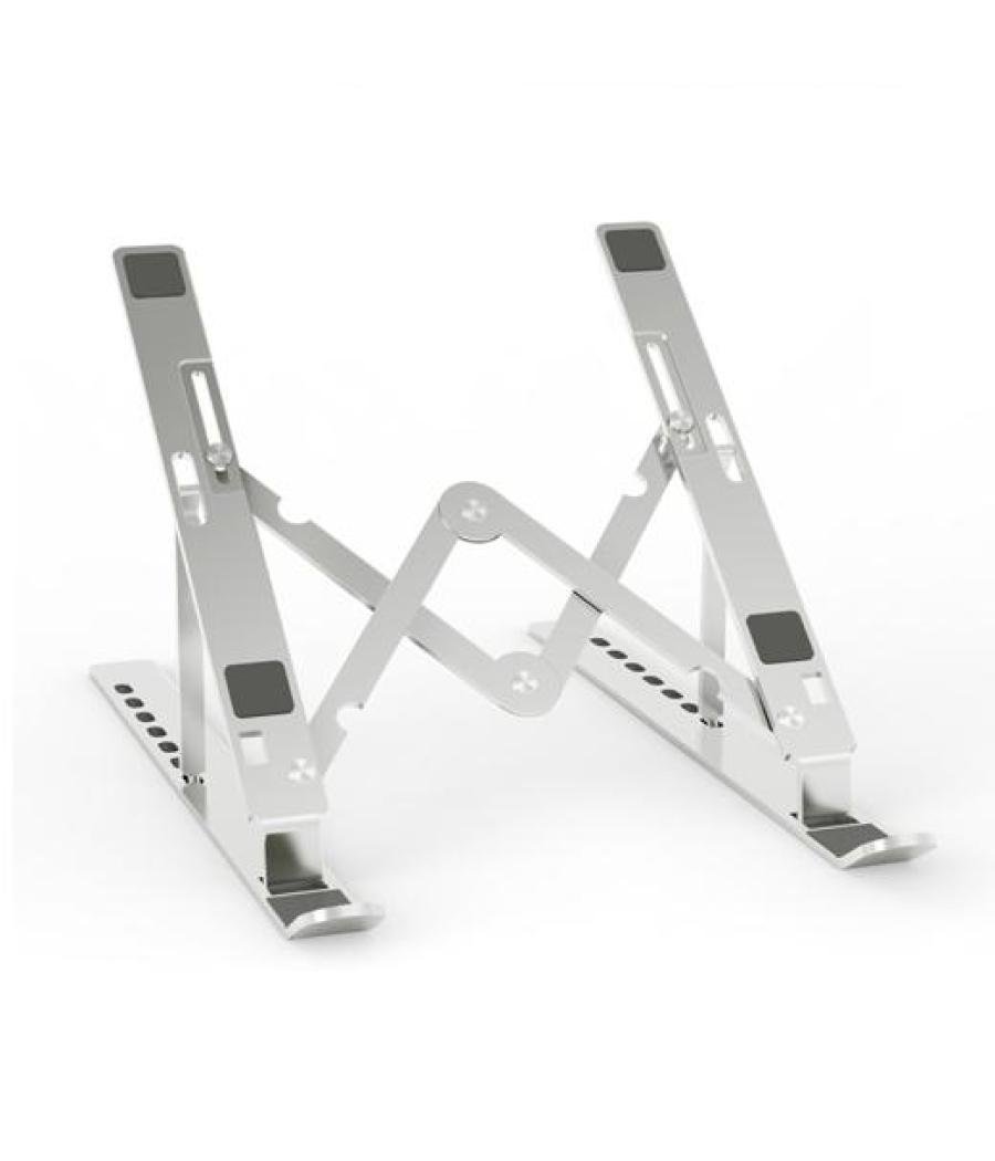 Aisens soporte de sobremesa ajustable para portatil / tablet, plata